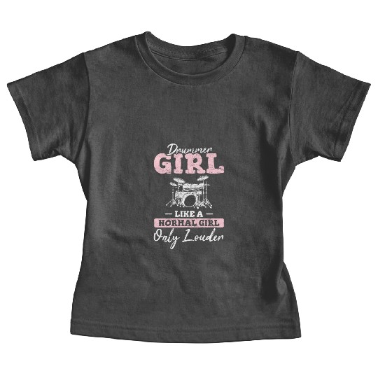 Drummer Girl Funny Drummer Percussion Drums Band M Baby Tees