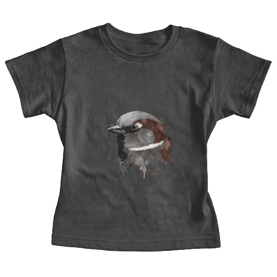 Splash Bird Sparrow Baby Tees