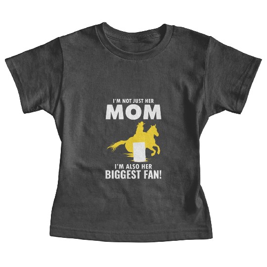 Barrel Racer Racing Horse Riding Mom Mothers day Baby Tees