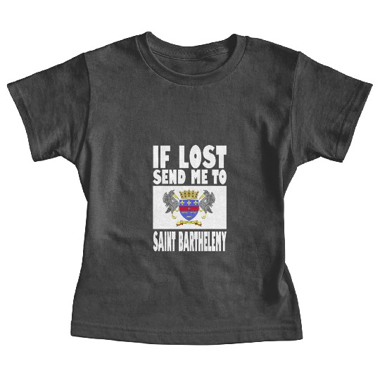 Saint Barthélemy Flag Saying Baby Tees