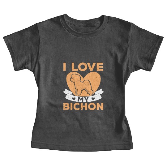 Bichon Frise Dog Lover Dog Breeder Puppy Paw Love Baby Tees