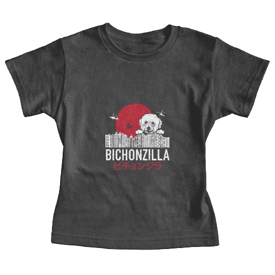 Bichonzilla Bichon Frise Dog Lover Puppy Baby Tees