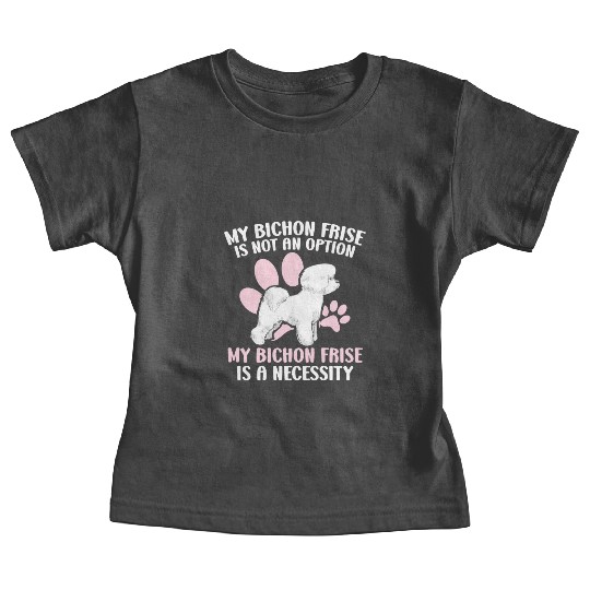 Bichon Frise Dog Lover Dog Breeder Puppy Paw Love Baby Tees