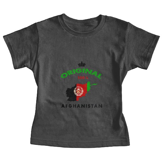 Afghanistan original 100% flag design Baby Tees