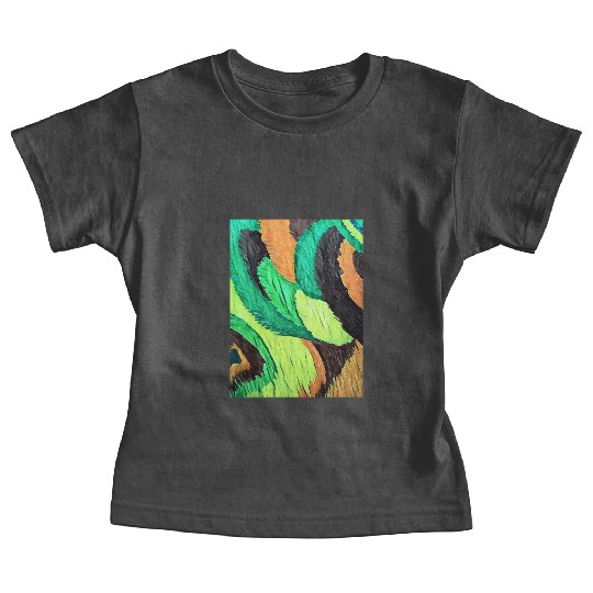 Colorful flow grass art Baby Tees