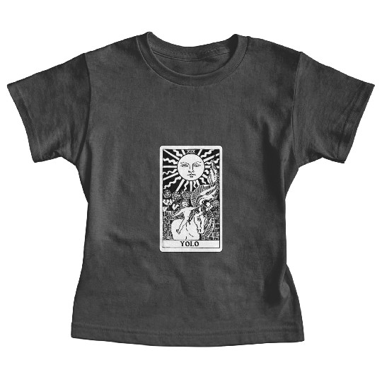 You Only Live Once Sun Tarot Card Parody Baby Tees