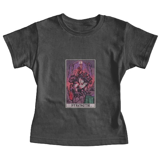 Strength Tarot Card Halloween Cerberus Greek Mytho Baby Tees