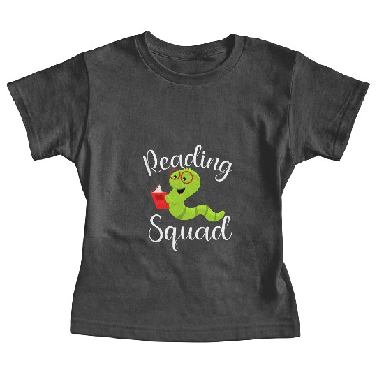 Reading Squad Teacher Student Reader Librarian Baby Tees