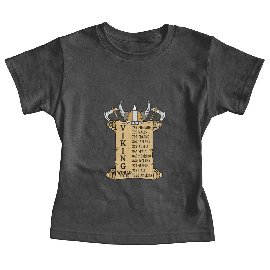 Viking World Tour For Vikings Lover Baby Tees