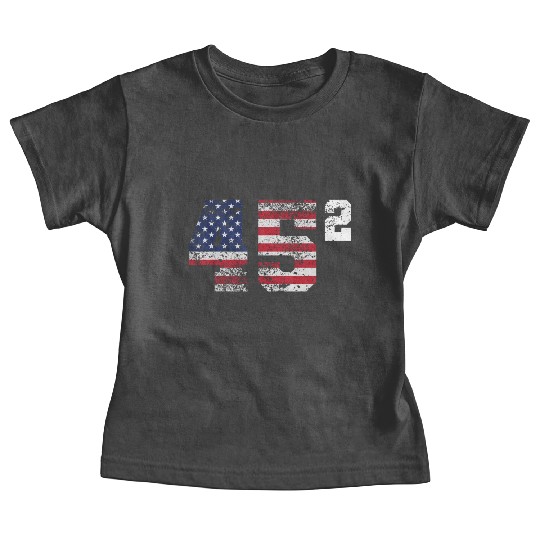 Trump 45 Squared Republican Baby Tees