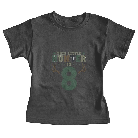 Buck Deer Hunting Hunter Kid 8th Baby Tees