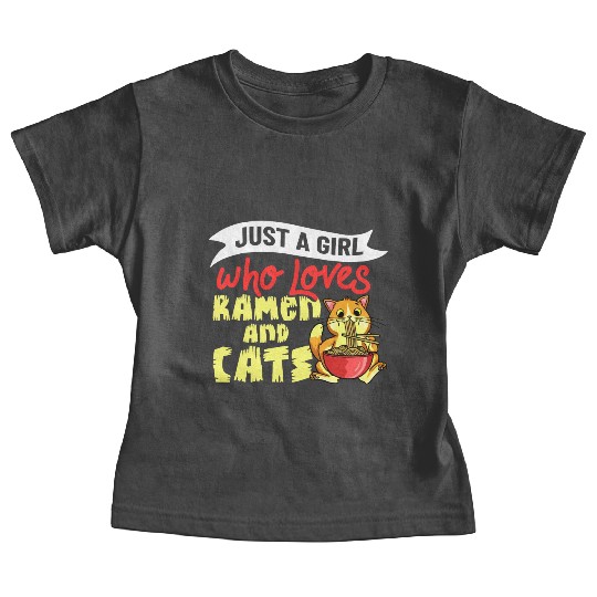 Ramen Cat Bowl Chicken Noodle Soup Japanese Baby Tees