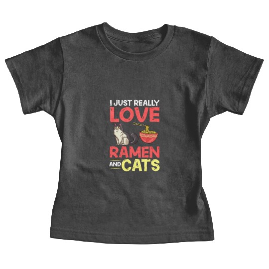 Ramen Cat Bowl Chicken Noodle Soup Japanese Baby Tees
