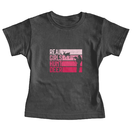 Buck Deer Hunting Hunter Girl Baby Tees
