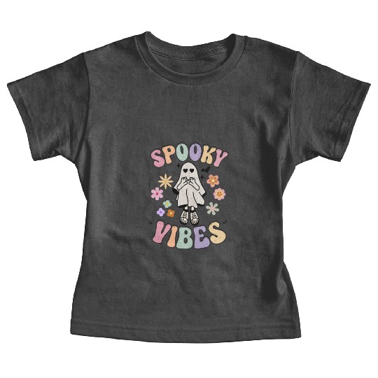 Spooky Season Retro Vintage Floral Halloween Baby Tees