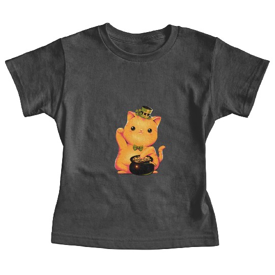cat Irish Lucky Cat Baby Tees