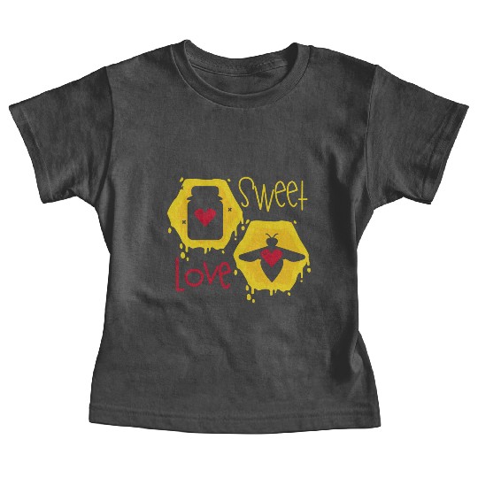 Sweet love yellow honey bee Baby Tees