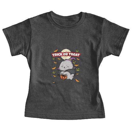 Trick Or Treat Scary Creepy Halloween Monster Baby Tees