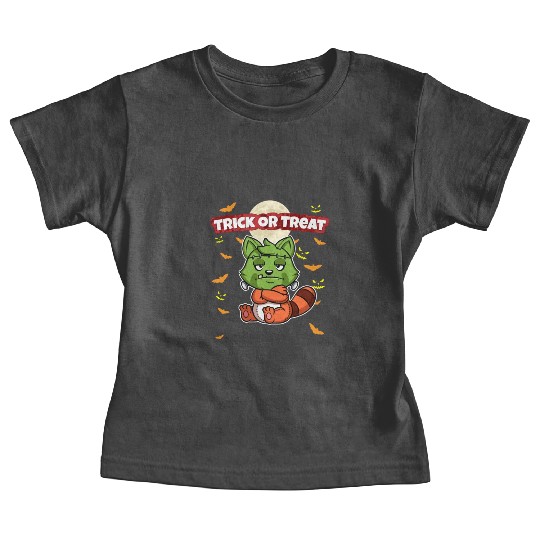 Trick Or Treat Scary Creepy Halloween Monster Baby Tees