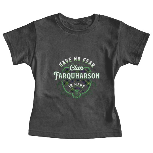 Funny Scottish Clan Farquharson Tartan No Fear Baby Tees