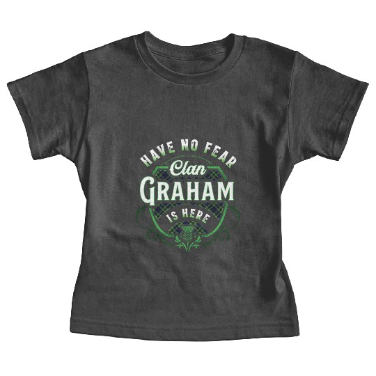 Funny Scottish Clan Graham Tartan Have No Fear Baby Tees