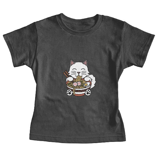 Persian Cat Ramen Noodles Baby Tees