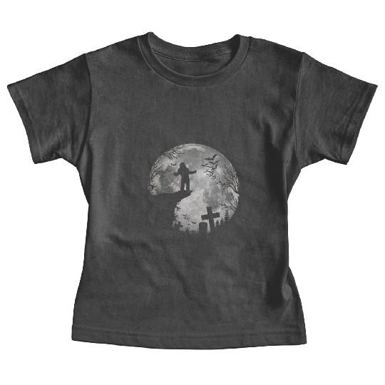 Halloween Werewolf Witchs Full Moon trick or treat Baby Tees