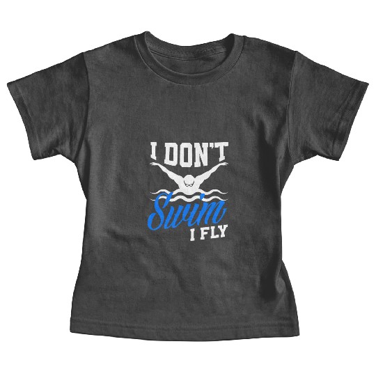Swimming Butterfly Swimmer Hobby Baby Tees