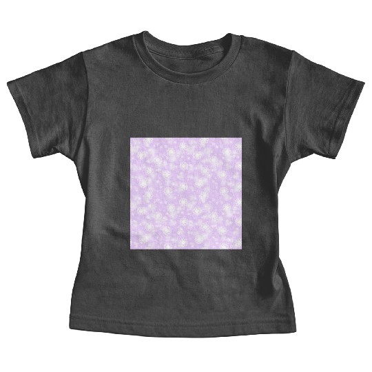 Violet Snowflakes Pattern Baby Tees