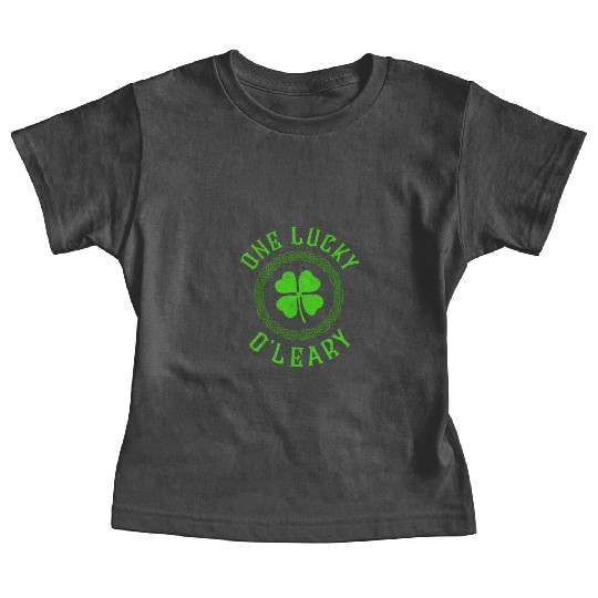 One Lucky O'Leary Irish Family Four Leaf Clover Baby Tees