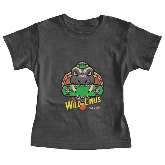 Skating Crocodile by Wild Linus Germany Baby Tees
