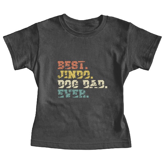 Best Korean Jindo Dog Dad Vintage Saying Baby Tees