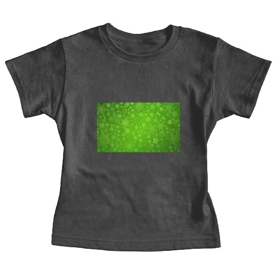 Abstract Green Christmas Winter Pattern Baby Tees