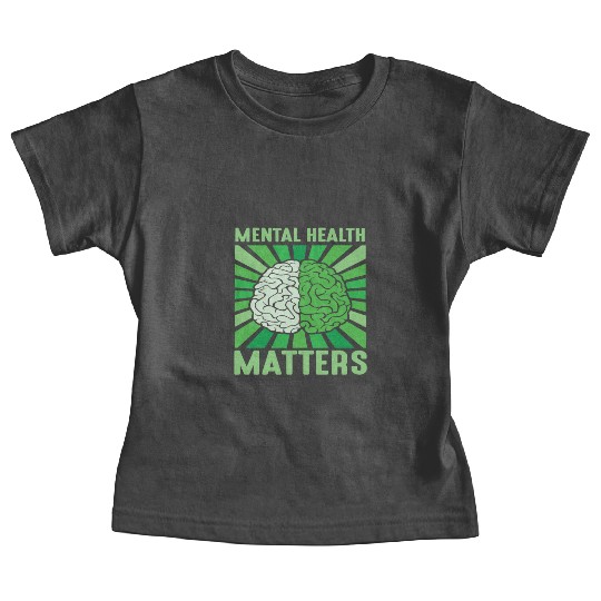 Mental Health Matters Brain Awareness Vintage Baby Tees
