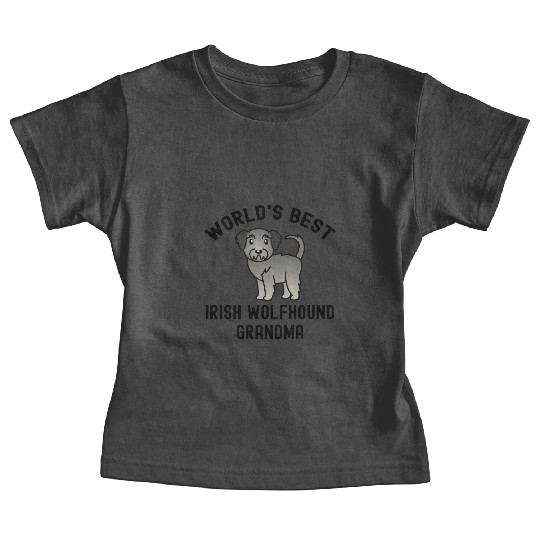 World's Best Irish Wolfhound Grandma Baby Tees