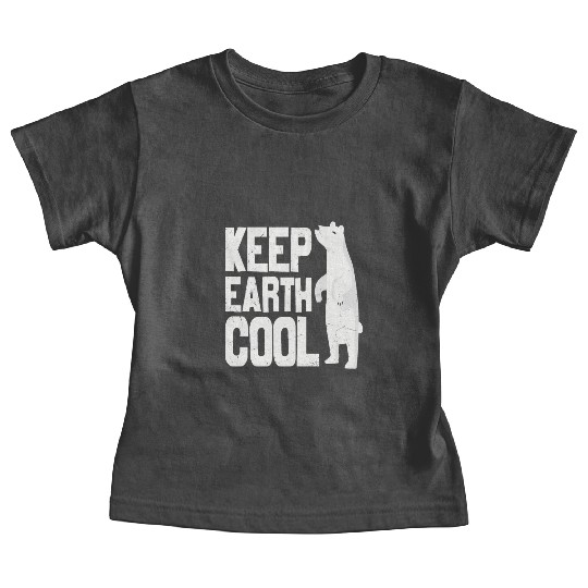 Keep Earth Cool Earth Protect Polar Bear Animal Baby Tees