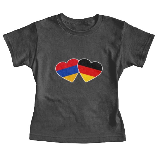 Armenia Germany Heart Flag Armenian Baby Tees
