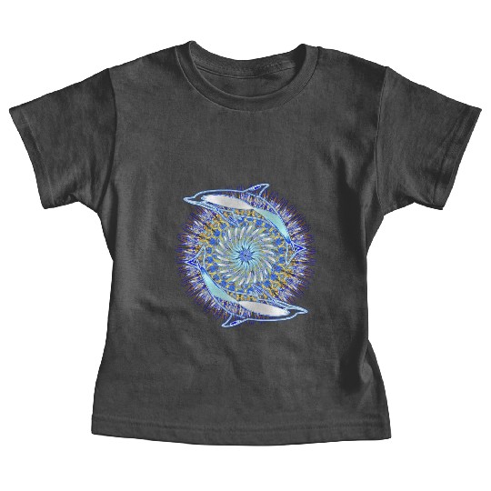 Dolphin Kaleidoscope 10 Baby Tees
