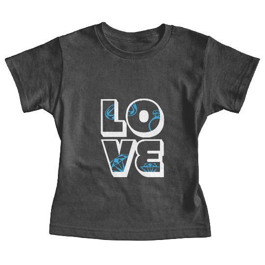 Jewelry Love Diamond Stone Jewellery Gemstone Baby Tees