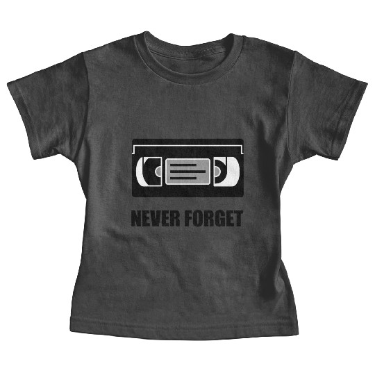 VHS Cassette Tape Never Forget Baby Tees