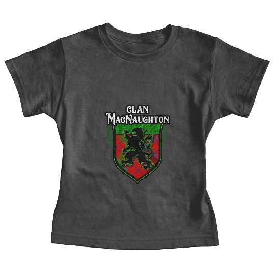 Clan MacNaughton Scottish Tartan Rampant Lion Celt Baby Tees