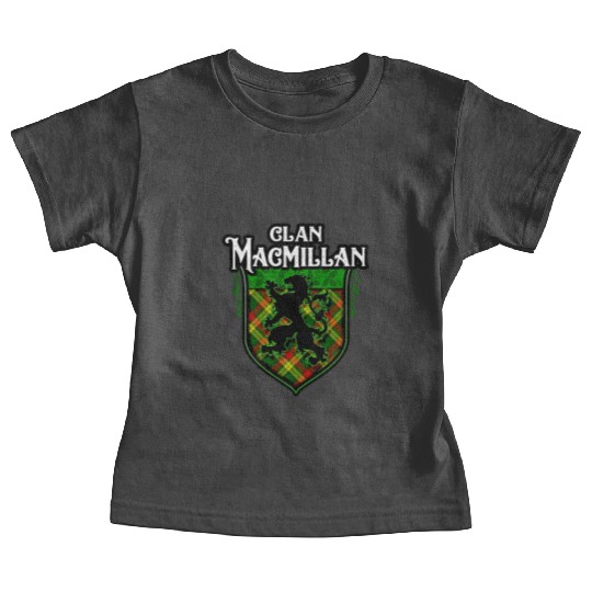 Clan MacMillan Scottish Tartan Rampant Lion Celtic Baby Tees