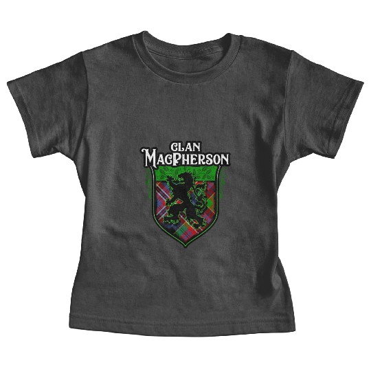 Clan MacPherson Scottish Tartan Rampant Lion Celt Baby Tees