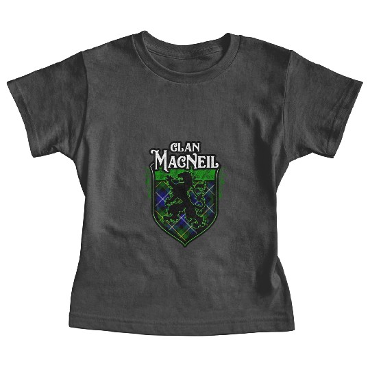 Clan MacNeil Scottish Tartan Rampant Lion Celtic Baby Tees