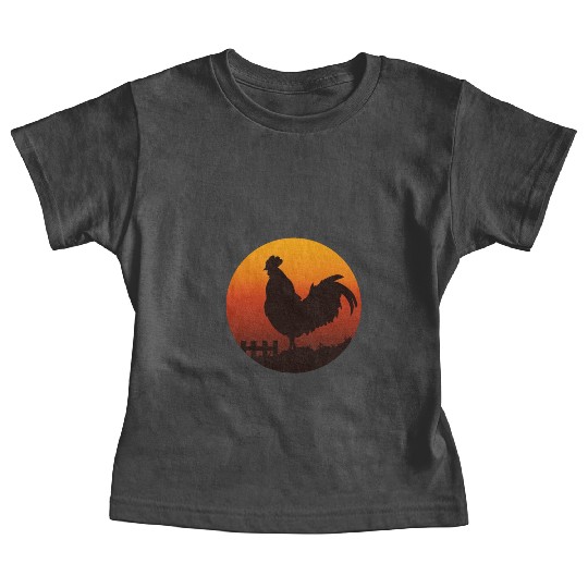 Chickens Rooster Farmer Fowl Hen Cockerel Chick Baby Tees