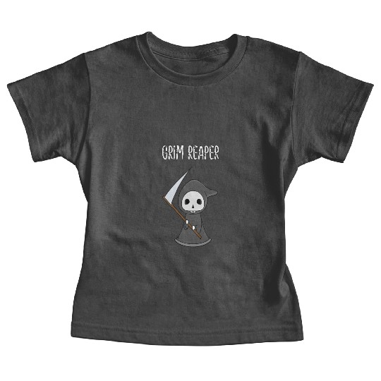 the grim reaper skeleton lovely Baby Tees