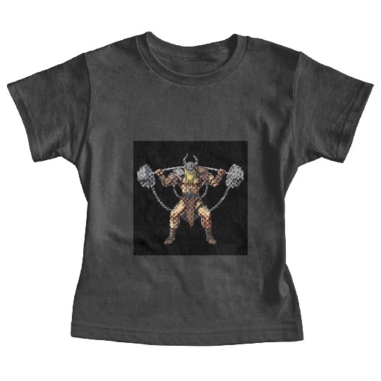 Viking Warrior Gym Bodybuilder Baby Tees