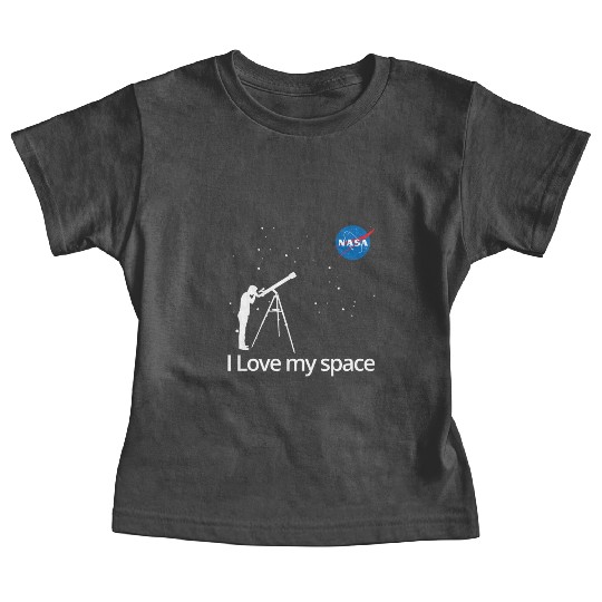 NASA I Love My Space Telescope Galaxy Baby Tees