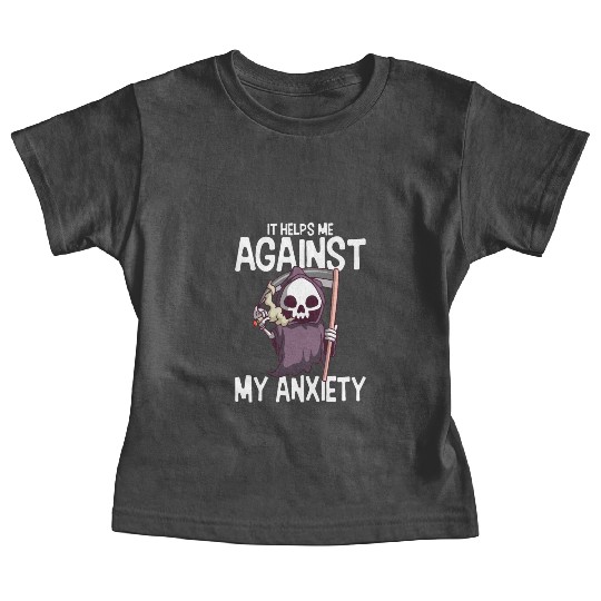 Against My Anxiety Smoking Marijuana Weed Baby Tees