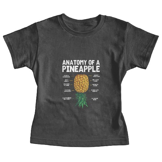 upside down anatomy of a pinapple Baby Tees